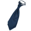 Navy Blue Plain Satin Pre-Tied Wedding Cravat