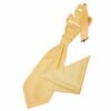 Pale Yellow Plain Satin Wedding Cravat and Pocket Square Set for Boys