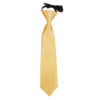 Pale Yellow Plain Satin Elasticated Tie For Boys