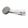 Platinum Plain Tie Clip