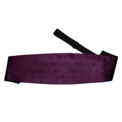 Plum Plain Satin Cummerbund Plum Plain Satin Cummerbund
