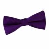 Purple Plain Satin Pre-Tied Bow Tie for Boys