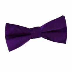 Purple Plain Satin Pre-Tied Bow Tie for Boys Purple Plain Satin Pre-Tied Bow Tie for Boys
