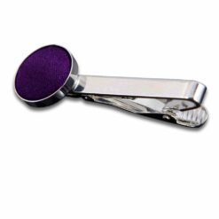Purple Plain Tie Clip Purple Plain Tie Clip