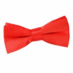 Red Plain Satin Pre-Tied Bow Tie for Boys Red Plain Satin Pre-Tied Bow Tie for Boys