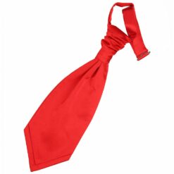 Red Plain Satin Pre-Tied Wedding Cravat for Boys Red Plain Satin Pre-Tied Wedding Cravat for Boys