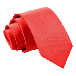 Red Plain Satin Regular Tie for Boys Red Plain Satin Regular Tie for Boys
