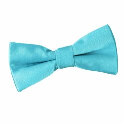 Robin's Egg Blue Plain Satin Pre-Tied Bow Tie for Boys Robin's Egg Blue Plain Satin Pre-Tied Bow Tie for Boys