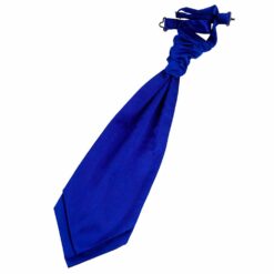 Royal Blue Plain Satin Pre-Tied Wedding Cravat Royal Blue Plain Satin Pre-Tied Wedding Cravat