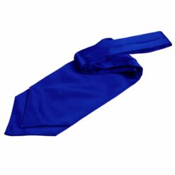 Royal Blue Plain Satin Self-Tie Wedding Cravat Royal Blue Plain Satin Self-Tie Wedding Cravat