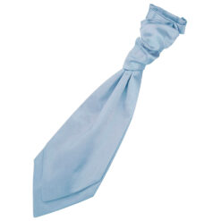 Dusty Blue Plain Satin Pre-Tied Wedding Cravat for Boys Dusty Blue Plain Satin Pre-Tied Wedding Cravat for Boys