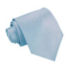 Dusty Blue Plain Satin Tie