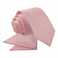 Dusty Blue Plain Satin Tie and Pocket Square Set Dusty Blue Plain Satin Tie and Pocket Square Set