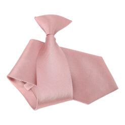 Dusty Pink Plain Satin Clip On Tie Dusty Pink Plain Satin Clip On Tie