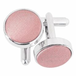 Dusty Pink Plain Satin Cufflinks Dusty Pink Plain Satin Cufflinks