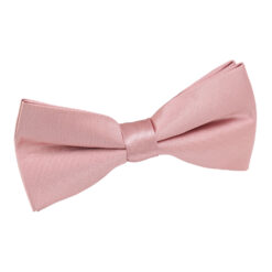 Dusty Pink Plain Satin Pre-Tied Bow Tie Dusty Pink Plain Satin Pre-Tied Bow Tie