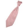 Dusty Pink Plain Satin Pre-Tied Wedding Cravat