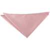 Dusty Pink Plain Satin Pocket Square