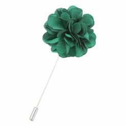 Emerald Green Plain Satin Lapel Pin Emerald Green Plain Satin Lapel Pin