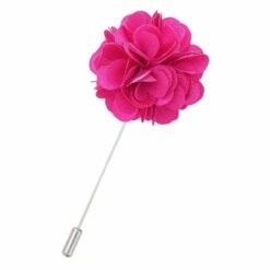 Hot Pink Plain Satin Lapel Pin Hot Pink Plain Satin Lapel Pin