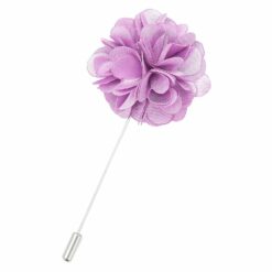 Lilac Plain Satin Lapel Pin Lilac Plain Satin Lapel Pin