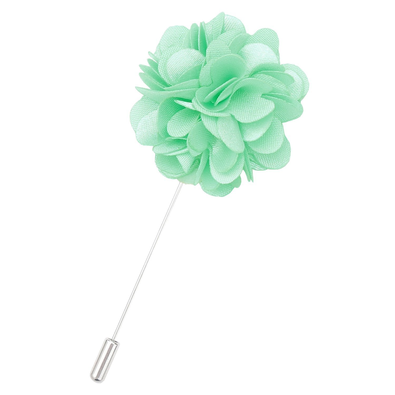 Plain Satin Mint Green Lapel Pin