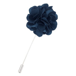Navy Blue Plain Satin Lapel Pin Navy Blue Plain Satin Lapel Pin
