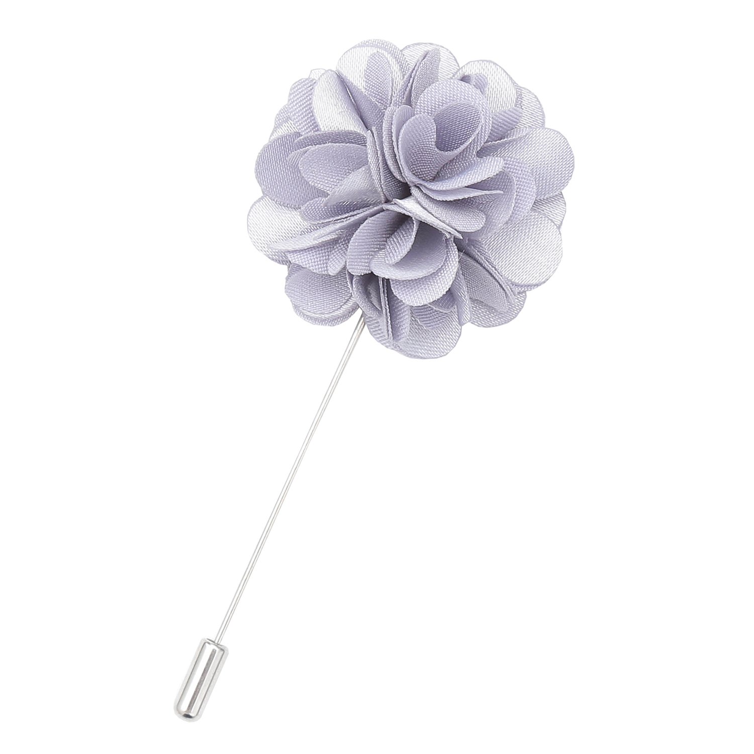 Plain Satin Silver Lapel Pin