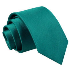 Teal Plain Satin Regular Tie for Boys Teal Plain Satin Regular Tie for Boys