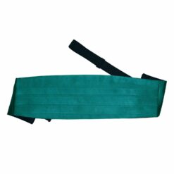 Teal Plain Satin Cummerbund