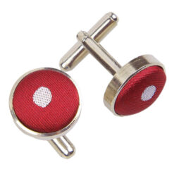 Dark Red Polka Dot Classic Cufflinks Dark Red Polka Dot Classic Cufflinks