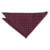 Burgundy Polka Dot Pocket Square