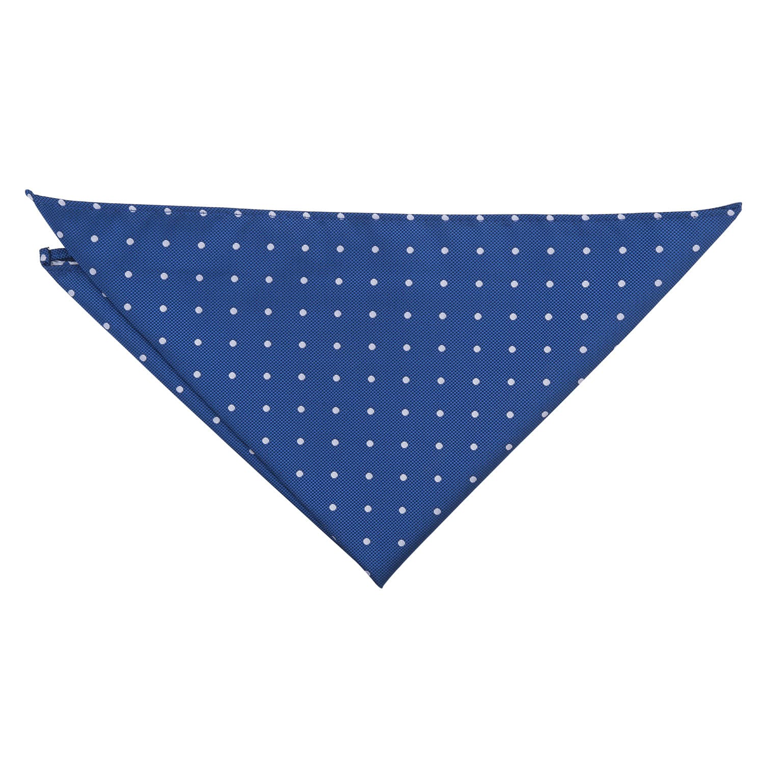 Royal Blue Polka Dot Pocket Square