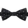 Black Polka Dot Pre-Tied Bow Tie