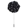 Black Polka Dot Lapel Pin