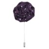 Mauve Purple Polka Dot Lapel Pin