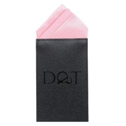 Baby Pink Plain Satin Pre-Folded Pocket Square One Peak