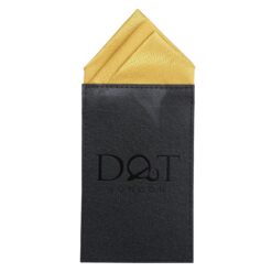 Gold Plain Satin Pre-Folded Pocket Square One Peak Gold Plain Satin Pre-Folded Pocket Square One Peak