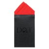Red Plain Satin Pre-Folded Pocket Square One Peak