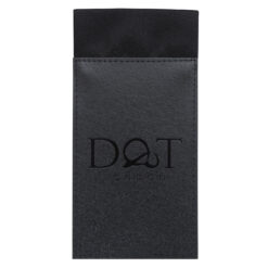 Black Plain Satin Pre-Folded Pocket Square Fold Black Plain Satin Pre-Folded Pocket Square Fold