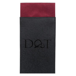 Burgundy Plain Satin Pre-Folded Pocket Square Fold