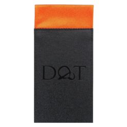 Burnt Orange Plain Satin Pre-Folded Pocket Square Fold