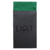 Emerald Green Plain Satin Pre-Folded Pocket Square Fold
