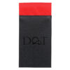 Red Plain Satin Pre-Folded Pocket Square Fold