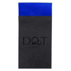 Royal Blue Plain Satin Pre-Folded Pocket Square Fold