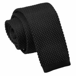 Black Knitted Skinny Tie Black Knitted Skinny Tie