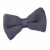 Charcoal Knit Knitted Pre-Tied Bow Tie