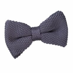 Charcoal Knit Knitted Pre-Tied Bow Tie Charcoal Knit Knitted Pre-Tied Bow Tie