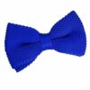 Royal Blue Knit Knitted Pre-Tied Bow Tie