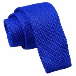Royal Blue Knitted Skinny Tie Royal Blue Knitted Skinny Tie